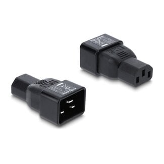 DeLOCK Delock Power Adapter IEC 60320 - C20 to C13, male / female, 10 A, straight