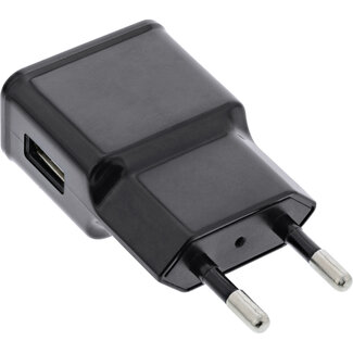 InLine InLine® USB-oplader enkel, voedingsadapter, 100-240V naar 5V/1.2A, zwart