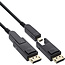 InLine® DisplayPort 1.4 AOC-kabel, 8K4K, DisplayPort-stekker afneembaar, 10 m