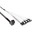 InLine® Mini SAS HD kabel, SFF-8643 haaks op 4x SATA + sideband, 0,5m