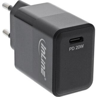 InLine InLine® USB PD oplader enkel USB-C, Power Delivery, 20W, zwart