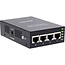 InLine® PoE+ 10Gigabit injector hub 4 poorten (4x PoE+), 10Gb/s, metaal