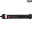 InLine® contactdoos aluminium, 3-voudig aardingscontact +oversp.+schakelaar,1,5m