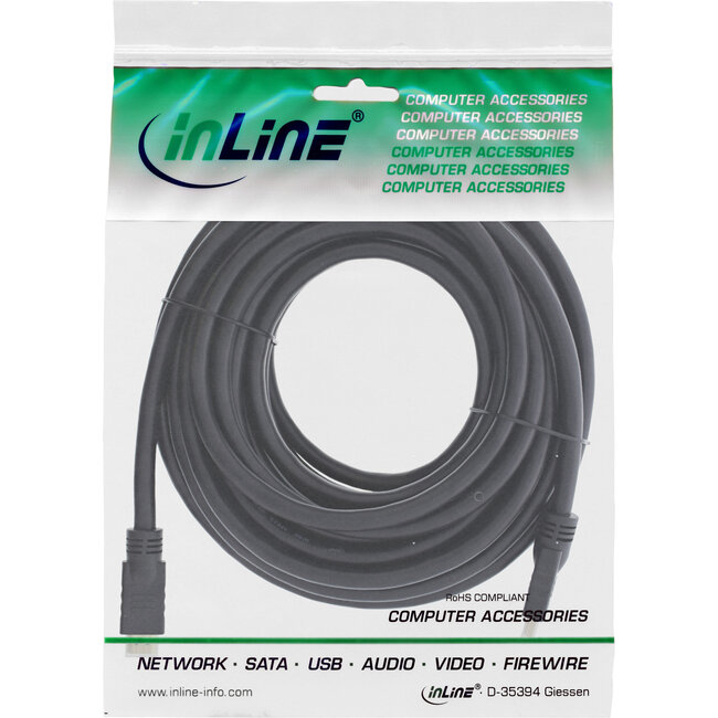InLine® HiD HDMI kabel, HDMI HS met Eth, Premium, 4K2K, male / male, goud, 15m