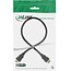 InLine® HDMI High Speed kabel met ethernet, male / male, zwart/goud, 0,5m