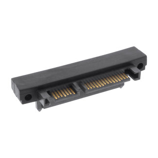 InLine InLine® SATA-adapter male / female, 22-pin (15+7), haaks naar beneden gericht