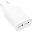 InLine® USB lader DUO, voeding 2-voudig, 100-240V naar 5V/2.1A, wit