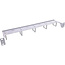 InLine® 19" kabelmanagementpaneel, 1U, 5 kunststof beugels, horizontaal, grijs