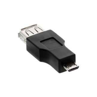 InLine InLine® Micro-USB OTG-adapter, Micro-B male naar USB A female