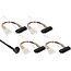 InLine® Mini SAS HD kabel, SFF-8643 haaks op 4x SFF-8482 + voeding, 0,5m