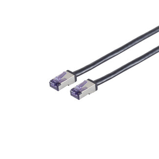 S-Impuls Patchkabel Cat. 6A Flex S/FTP, schwarz, 30m