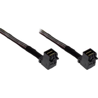 InLine InLine® Mini SAS HD-kabel, SFF-8643/SFF-8643, beide zijden haaks, 0,5m