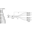 InLine® SAS verbindingskabel, Mini-SAS SFF-8087 naar 4x SATA, 1:1, OCR, 0,75m