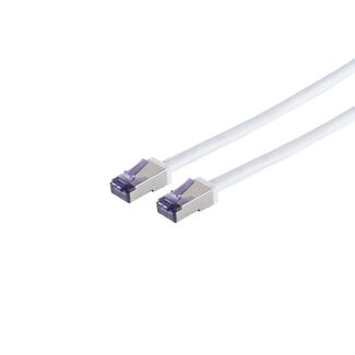 S-Impuls Patchkabel Cat. 6A Flex S/FTP, weiß, 0,25m