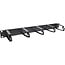 InLine® 19" kabelmanagementpaneel, 5 grote beugels, RAL9005, zwart