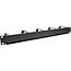 InLine® 19" kabelmanagementpaneel, 5 grote beugels, RAL9005, zwart