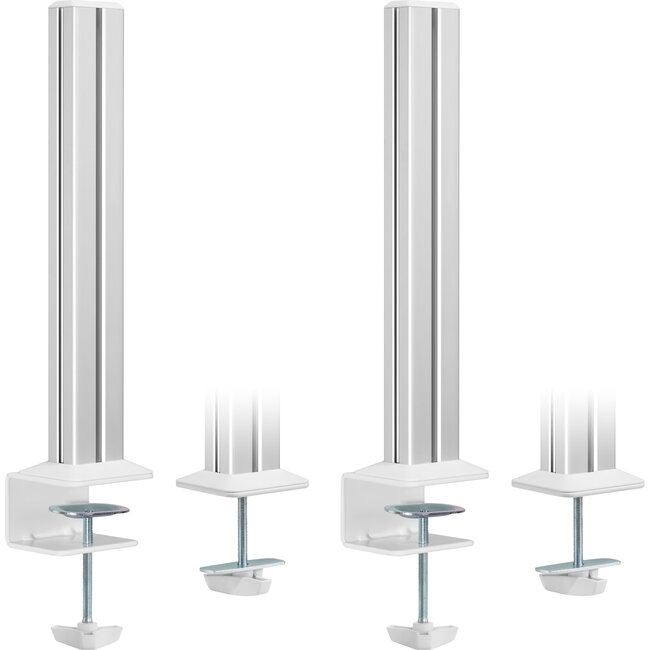 InLine® Slatwall montagezuilen aluminium, voor tafelmontagepaneel, set van 2