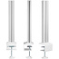 InLine® Slatwall montagezuilen aluminium, voor tafelmontagepaneel, set van 2