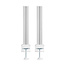 InLine® Slatwall montagezuilen aluminium, voor tafelmontagepaneel, set van 2