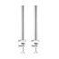 InLine® Slatwall montagezuilen aluminium, voor tafelmontagepaneel, set van 2
