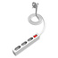 VALUE 3-fach Steckdosenleiste Euro-Stecker (2-polig), mit Schalter, weiß, 1,5 m