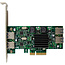InLine® USB 3.2 Gen.1 PCIe-interfacekaart, 4-poorts, intern/extern