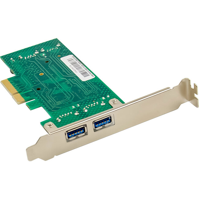 InLine® USB 3.2 Gen.1 PCIe-interfacekaart, 4-poorts, intern/extern