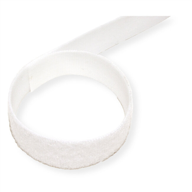 VELCRO® ONE-WRAP® klittenband ongeperforeerd op rol, 20mm, wit, 25 m