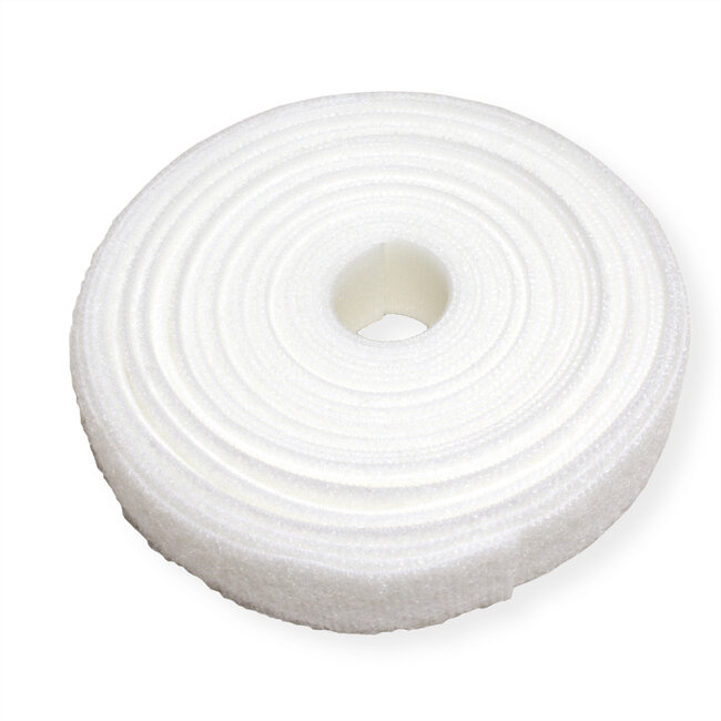 VELCRO® ONE-WRAP® klittenband ongeperforeerd op rol, 20mm, wit, 25 m