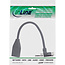 InLine® Micro-USB OTG-adapterkabel, Micro-B male haaks op USB A female, 0,1m