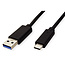 ROLINE GREEN USB 3.2 Gen 1 kabel, A-C, M/M, zwart, 2 m