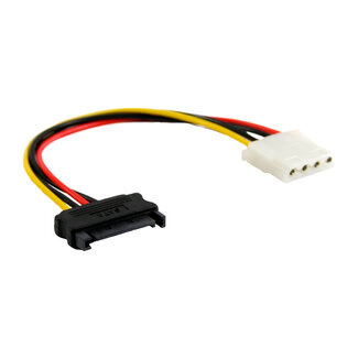 InLine InLine® SATA-voedingsadapterkabel, 15-pins SATA-aansluiting naar 4-pins, 0,30m