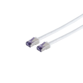 S-Impuls Patchkabel Cat. 6A Flex S/FTP, weiß, 0,5m
