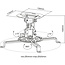 InLine® Basic projector plafondbeugel, 15cm, max. 13,5kg