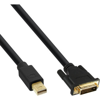 InLine InLine® Mini DisplayPort naar DVI converter kabel, zwart, 1,5m