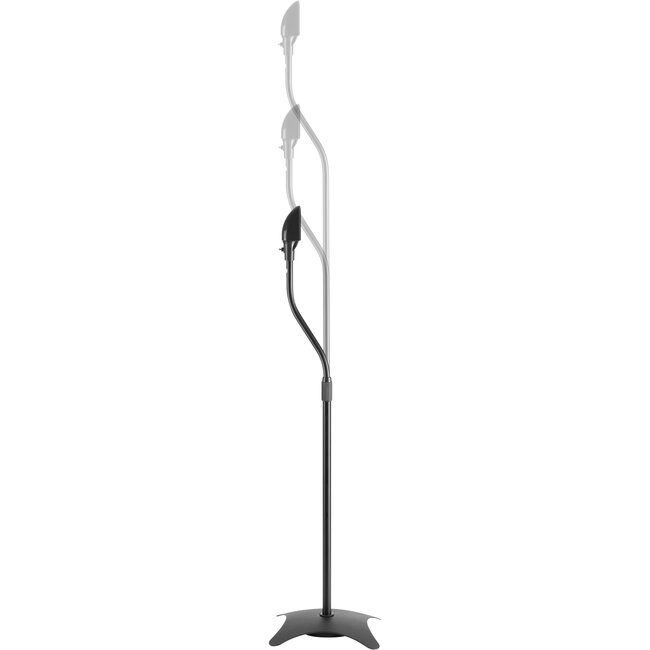 InLine® Luidsprekerstatief telescopisch 68-110cm, 2 stuks, zwart
