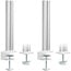 InLine® Slatwall tafelbevestiging, paneel aluminium 1m incl. 2 steunen 0,86m