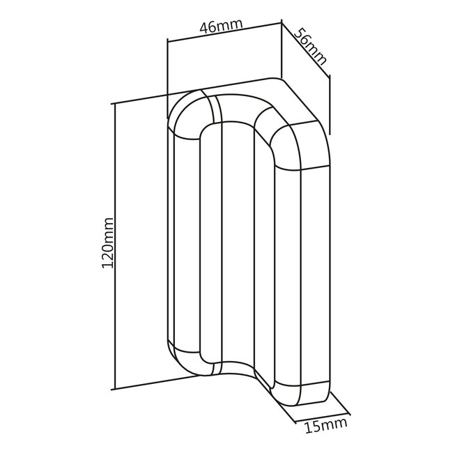 InLine® Slatwall-bevestigingsbeugel voor wandhouderpaneel, wit, set van 2