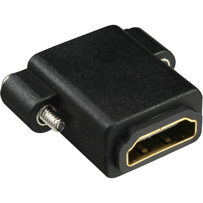 InLine® HDMI adapter met schroefdraad, A female / female, vergulde contacten