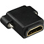 InLine® HDMI adapter met schroefdraad, A female / female, vergulde contacten