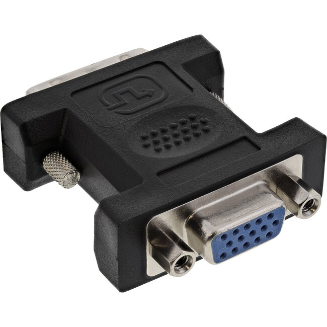 InLine® DVI-A adapter, analoge 12+5 male naar 15-pins HD female (VGA)