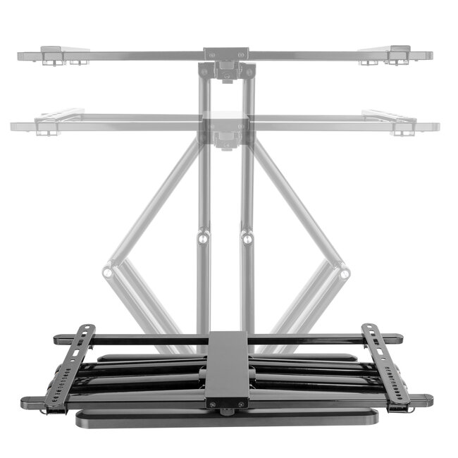 InLine® Premium aluminium muurbeugel, voor flatscreen-tv (37-80"), wit