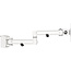 InLine® Slatwall monitorsteun, lang, wit