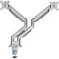 InLine® bureausteun met lifter & USB/audio, 2 monitoren tot 81cm (32"), zilver