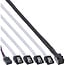 InLine® Mini SAS HD-kabel, SFF-8643 naar 4x SATA + sideband, 1m