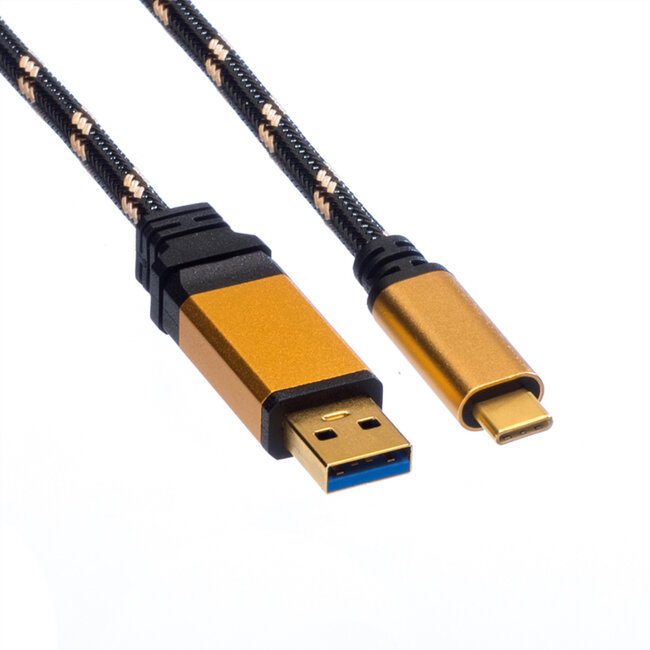 ROLINE GOLD USB 3.2 Gen 1 kabel, A-C, M/M, 2 m