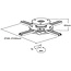 InLine® Plafondbeugel voor projectoren, max. 20kg