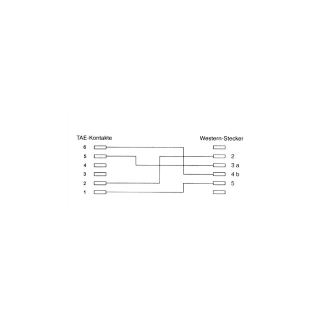 InLine® TAE-N-aansluitkabel, TAE-N naar RJ11 (6P4C), 6m