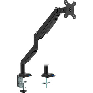 InLine InLine® bureauhouder met lifter en USB/audio tot max. 82cm 32" 9kg