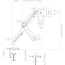 InLine® bureauhouder met lifter en USB/audio tot max. 82cm 32" 9kg